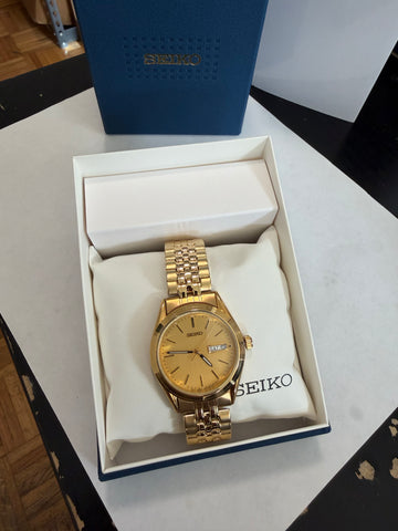 Seiko Men's SGFA02 Gold - Tone Stainless-Steel Quartz Watch