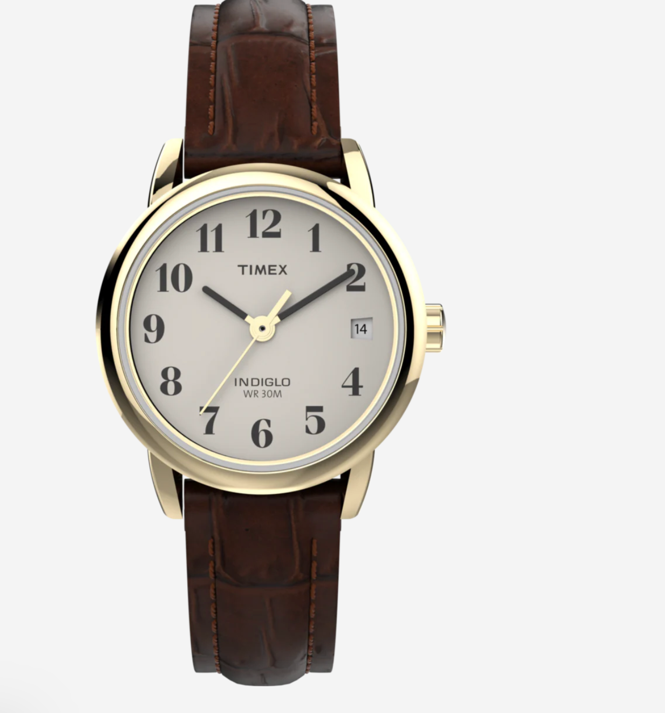 Timex Womens T20071 Quartz Easy Reader® 25mm Leather Strap Watch