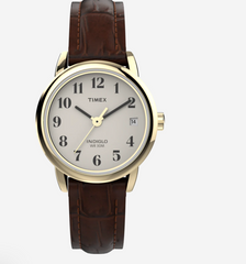 Timex Womens T20071 Quartz Easy Reader® 25mm Leather Strap Watch