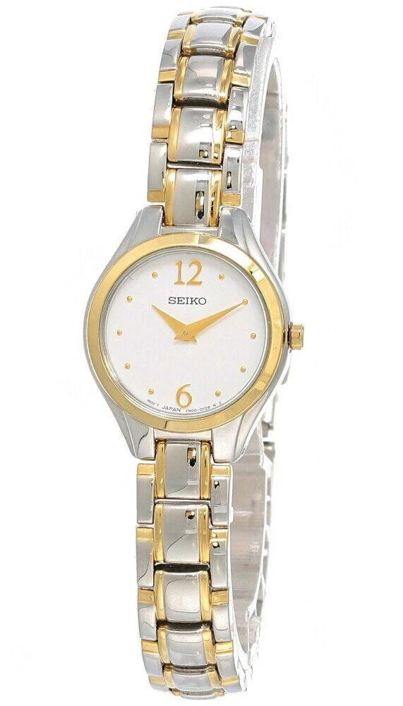 Seiko Women's SUJG06 Quartz White Dial 22MM Two-tone Watch