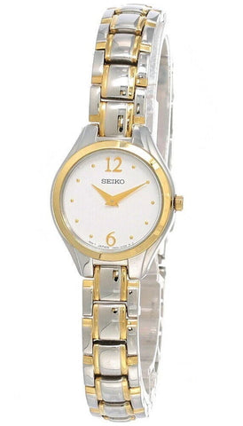 Seiko Women's SUJG06 Quartz White Dial 22MM Two-tone Watch