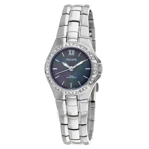 Pulsar PTC535 Swarovski Pendant and Women's watch Box set