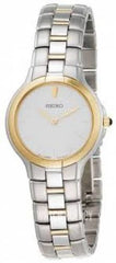 NEW* Seiko Womens SFQ834 Two-Tone Metal Band Wrist Watch MSRP $295