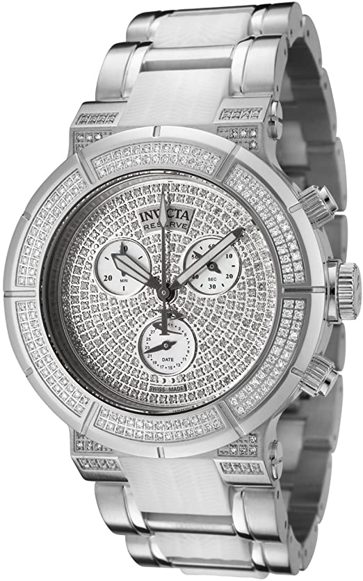 Invicta Women's 0187 Reserve Collection Diamond Accented Chronograph Stainless Steel Watch