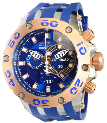 Invicta Men's 0910 Subaqua Rose Gold-Tone Blue Dial Chronograph Watch