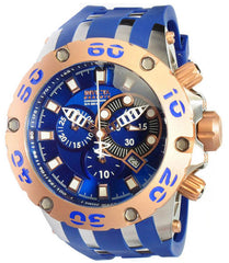 Invicta Men's 0910 Subaqua Rose Gold-Tone Blue Dial Chronograph Watch