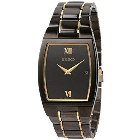 Seiko Men's SKP341 Black Dress Ion Watch