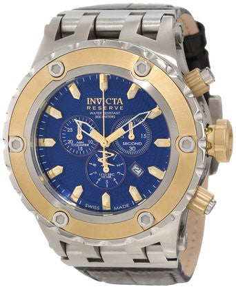 Invicta Men's 10078 Subaqua Reserve Chronograph Blue Textured Dial Watch