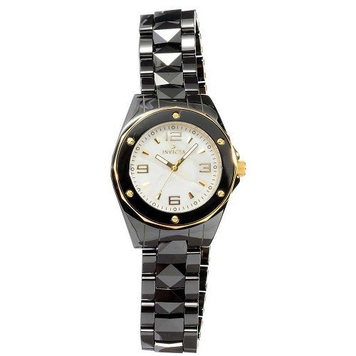 Invicta Women's 10262 Ceramic White Mother-Of-Pearl Dial Watch