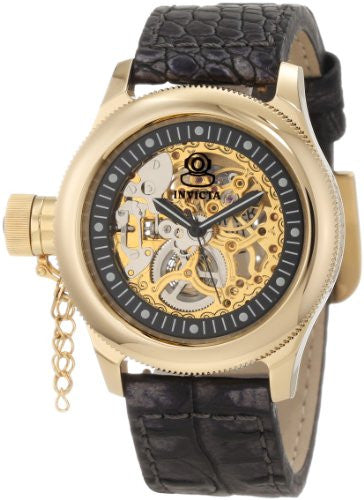 Invicta Women's 10342 Russian Diver Mechanical Gold Tone Skeleton Dial Watch