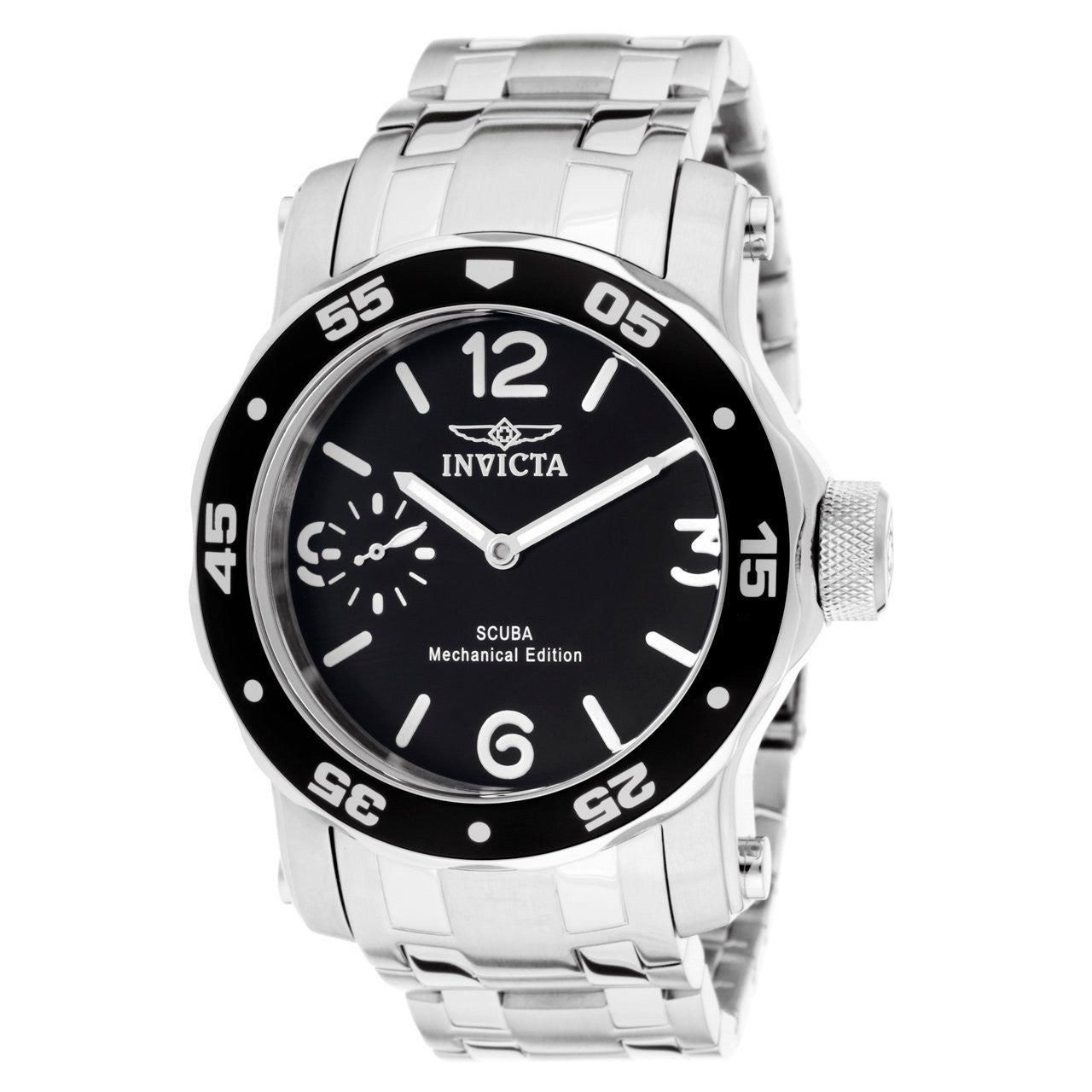 Invicta Men's 10366 Pro Diver Scuba Mechanical Black Dial Stainless Steel Watch