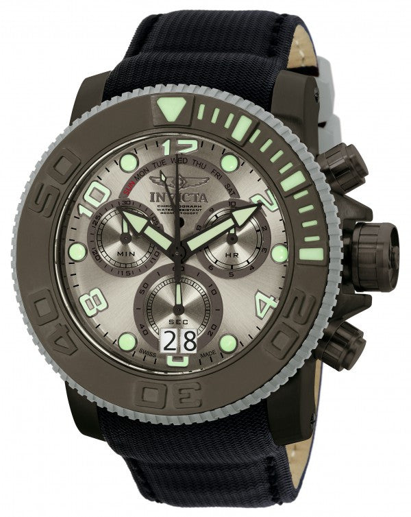 Invicta Men's 10720 Sea Hunter Chronograph Silver Grey Dial Watch