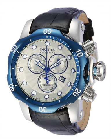 Invicta Men's 10823 Venon Reserve Chronograph Silver Tone Textured Dial Watch