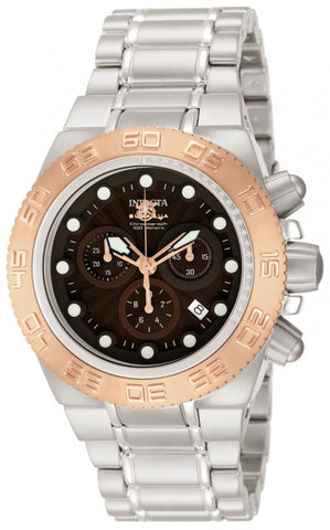 Invicta Men's Subaqua 10846 Stainless Steel Case Steel Bracelet Band flame fusion Watch