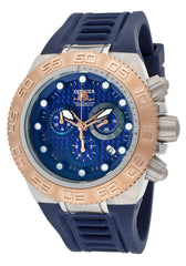Invicta Men's 10861 Subaqua Sport Chronograph Blue Carbon Fiber Dial Blue Silicone Watch