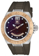 Invicta Men's 10881 Subaqua Reserve GMT Brown Dial Brown Rubber Watch