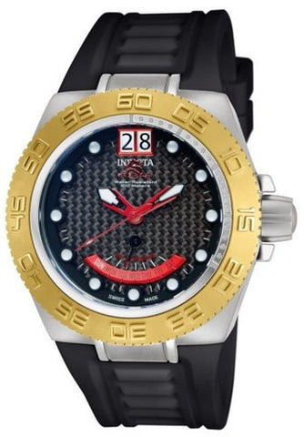 Invicta Men's 10883 Subaqua Sport Collection Swiss Carbon Fiber Dial Silicone Watch