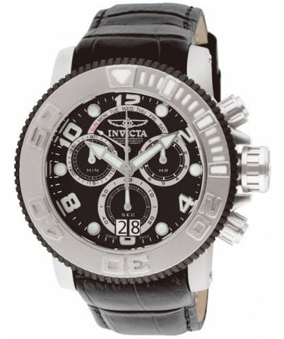 Invicta Men's 11164 Sea Hunter Pro Diver Chronograph Black Textured Dial Watch