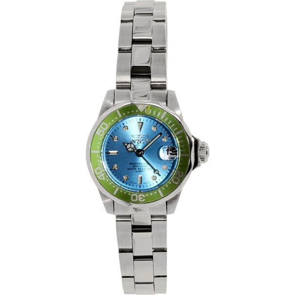 Invicta Women's 11438 Pro Diver Mini Blue Dial Stainless Steel Watch
