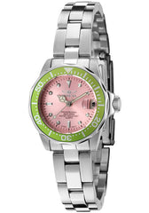 Invicta Women's 11442 Pro Diver Mini Pink Dial Stainless Steel Watch