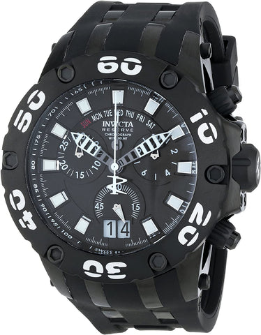 Invicta Men's 12347 Subaqua/Reserve Analog Display Swiss Quartz Black Watch