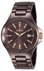 Invicta Men's 12549 Ceramics Brown Dial Brown Ceramic Watch