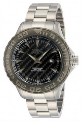 Invicta Men's 12555 Pro Diver Ocean Ghost Black Carbon Fiber Dial Stainless Steel Watch