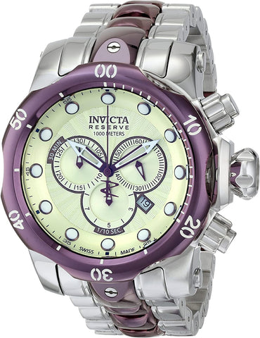 Invicta Men's 13881 Venom Analog Display Swiss Quartz Silver Watch