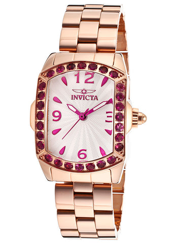 Invicta Women's 14140 Slightly Blemished 'Lupah' Rose Gold Tone Steel Exotic Gemstone Watch