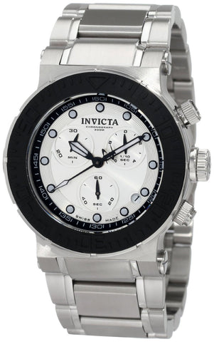 Invicta Men's 1463 Reserve Collection Chronograph Silver Dial Stainless Steel Watch