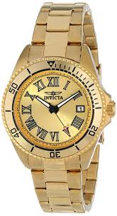 Invicta Women's 15094 Pro Diver Analog Display Japanese Quartz Gold Watch