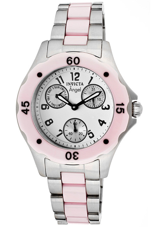 Invicta Women's 1653 Angel Jelly Fish White Dial Stainless Steel