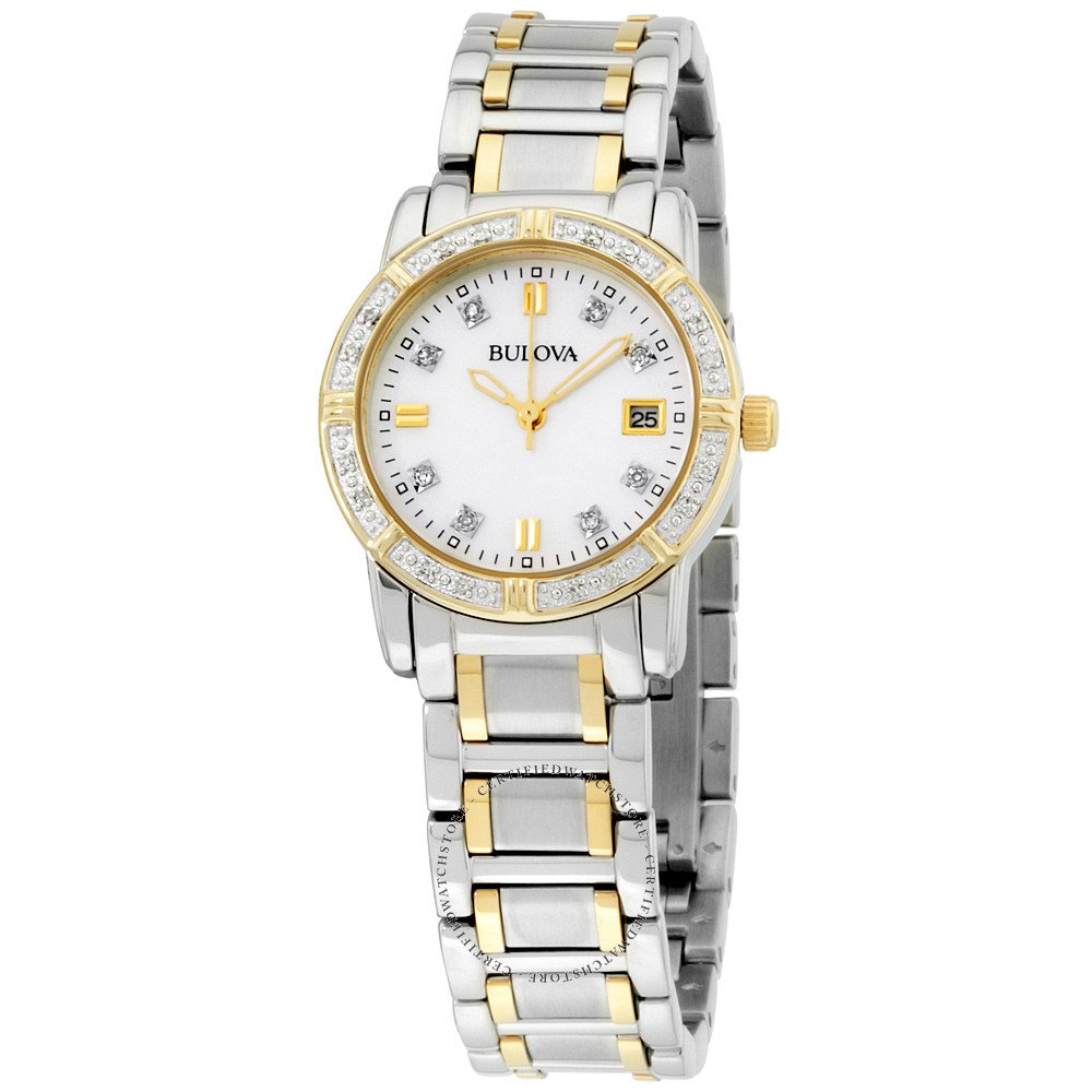 Bulova Women's 98R107 Diamond Accented Calendar Watch