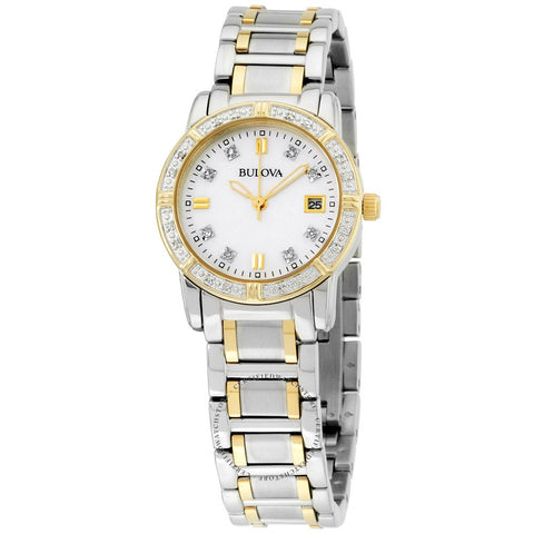 Bulova Women's 98R107 Diamond Accented Calendar Watch