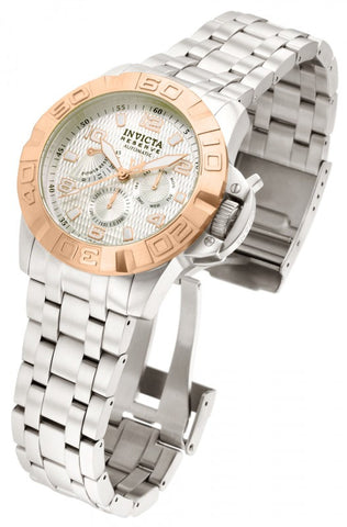 Invicta Men's 1764 Pro Diver Rose Gold Bezel Stainless Steel Watch
