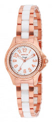 Invicta Women's 1781 Angel White Dial 18K Rose Gold Ion-Plated Stainless Steel Watch