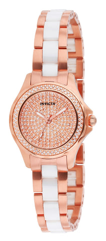 Invicta Women's 1784 Angel Diamond Pave Dial 18K Rose Gold Ion-Plated Stainless Steel Watch