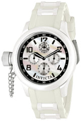 Invicta Women's 1819 Russian Diver Quinotaur White Ceramic Case Multifunction Polyurethane Watch