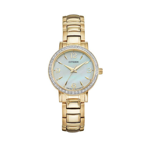 Citizen Women's EL3042-50Y Quartz Stainless-Steel Strap Gold Casual Watch