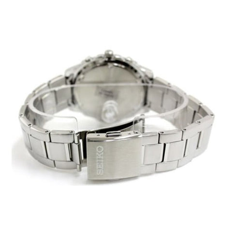 Seiko Men's SNDB35 Stainless Steel Chronograph Black Dial Watch
