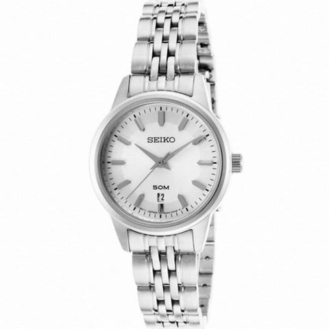 Seiko Women's SUR899 Silver Dial Stainless Steel Watch