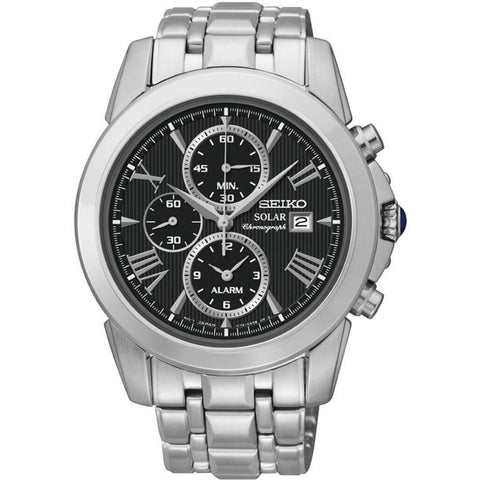 Seiko Men's SSC193 Analog Display Silver Japanese Quartz Watch