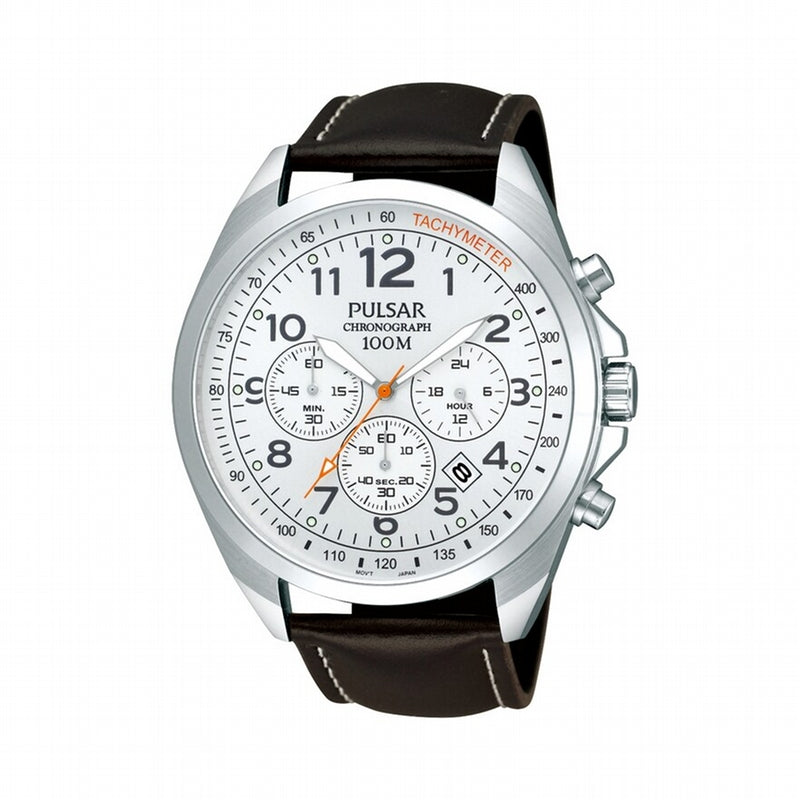 Pulsar Men's PT3419X Analog Display Japanese Quartz Brown Watch
