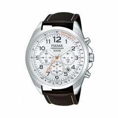 Pulsar Men's PT3419X Analog Display Japanese Quartz Brown Watch