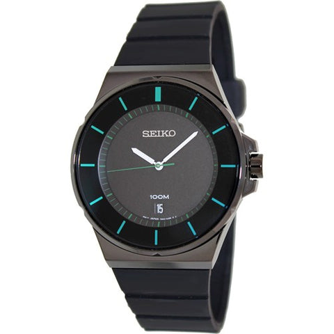 Seiko Men's SGEG23 New Collection Classic Black Ion Finish Watch