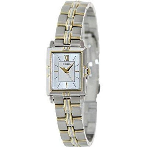 Seiko Women's SXGN46 Silver Dial Stainless Steel Two-Tone Dress Watch