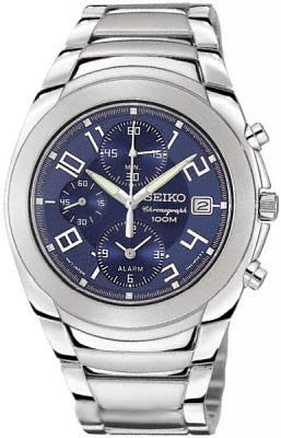 Seiko Men's SNA417 Alarm Chronograph Watch