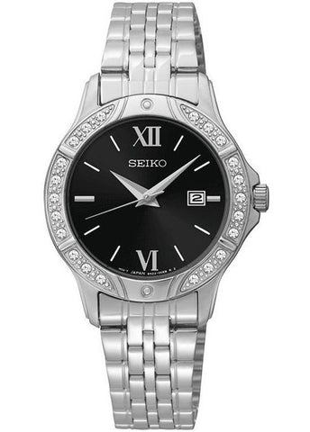 Seiko Women's SUR861  Silver Steel Bracelet Watch