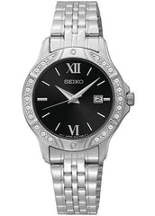 Seiko Women's SUR861  Silver Steel Bracelet Watch