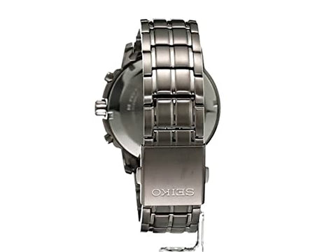 Seiko Men's SSC391 Solar Chrono Analog Japanese Quartz Gray Display Watch